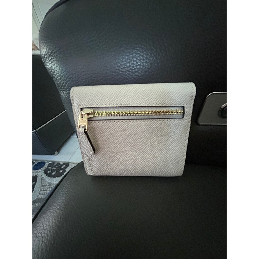 Coach Wyn Small Wallet White Crossgrain Leather Trifold Envelope C2328 - Picture 4 of 4